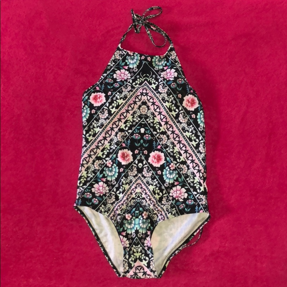 🆕🆕🆕Floral One Piece High-Neck Swimsuit🐠🐠🐠